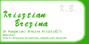 krisztian brezina business card